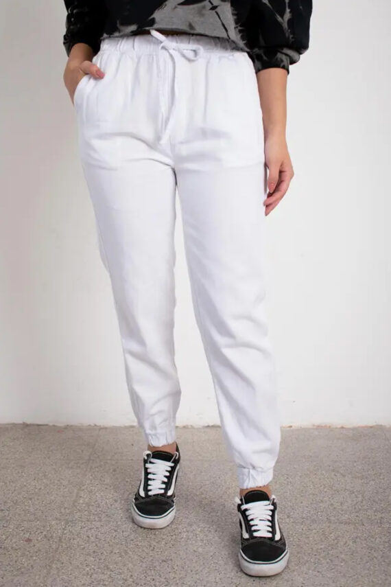 Jogger Selena blanco